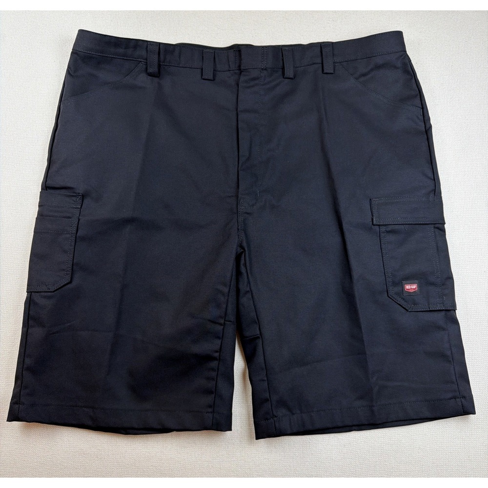 RED KAP Black Cargo Work Shorts Size 50 Cotton Spandex PT4ABK4